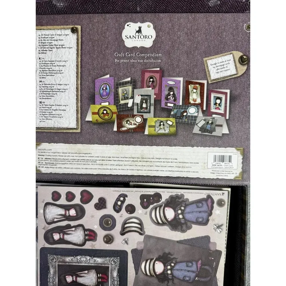 santoro‎ gorjuss craft card compendium kit unused stationery scrapbook set